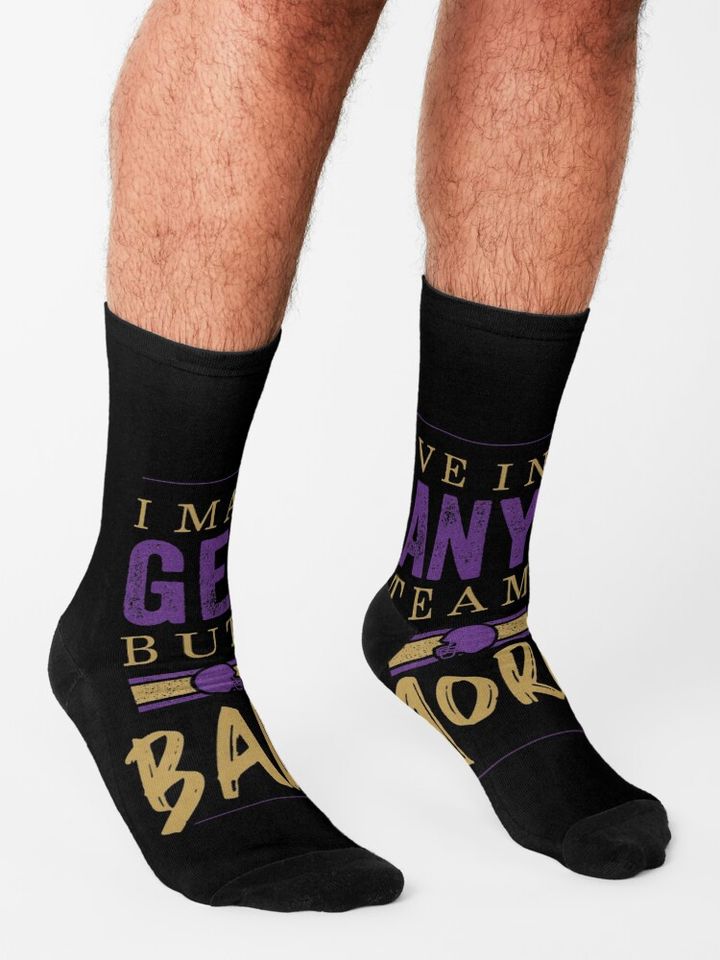 Baltimore Ravens Socks, Gift For Fan