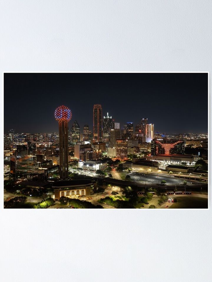 LH Dallas Skyline Poster