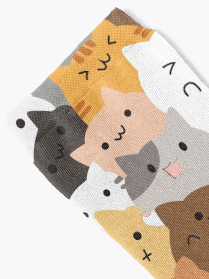 Sweet Happy Cub Kittens - Cats Pattern - CatCat Socks