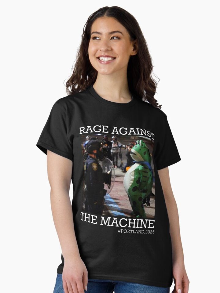 Portland-Frog Rage Against  Classic T-Shirt