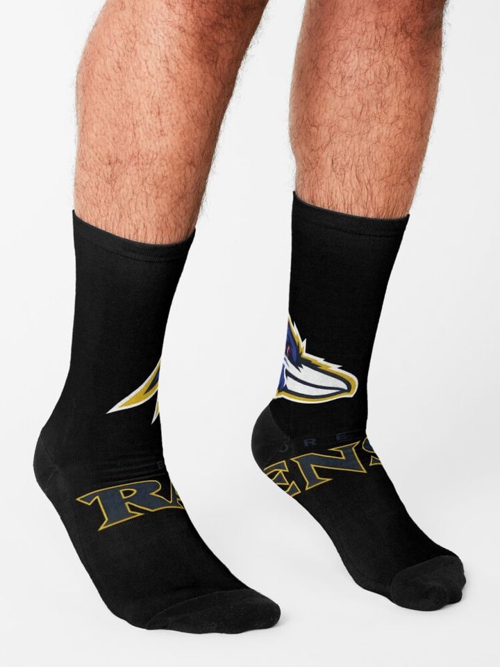 Baltimore Ravens Socks, Gift For Fan