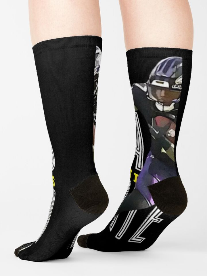 Baltimore Ravens Socks, Gift For Fan