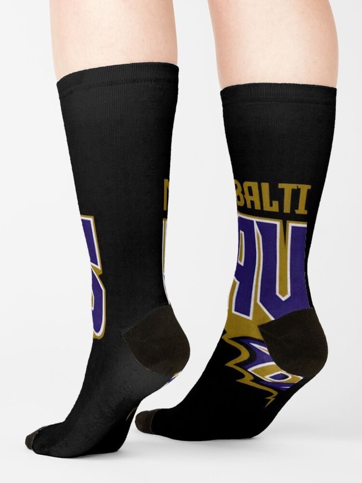 Baltimore Ravens Socks, Gift For Fan