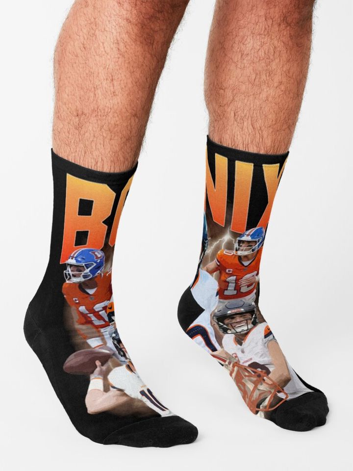 Denver Broncos Socks, Gift For Fan