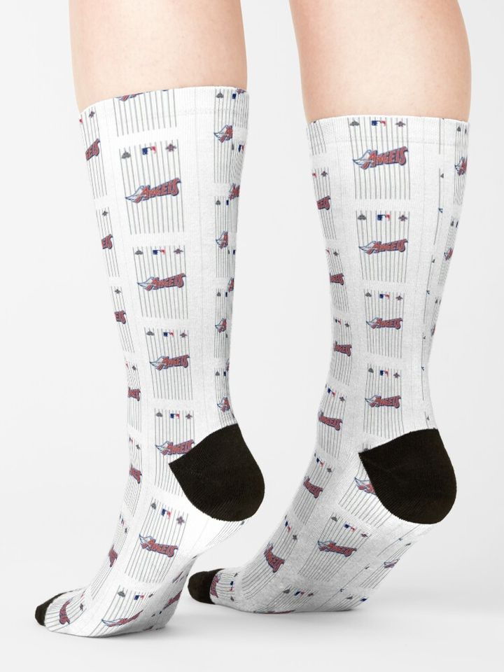CoThe Angels Stripes Graphic  Socks