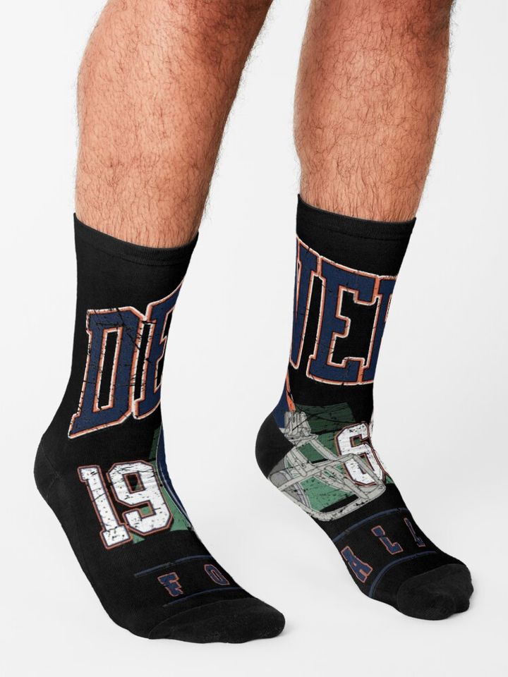 Denver Broncos Socks, Gift For Fan