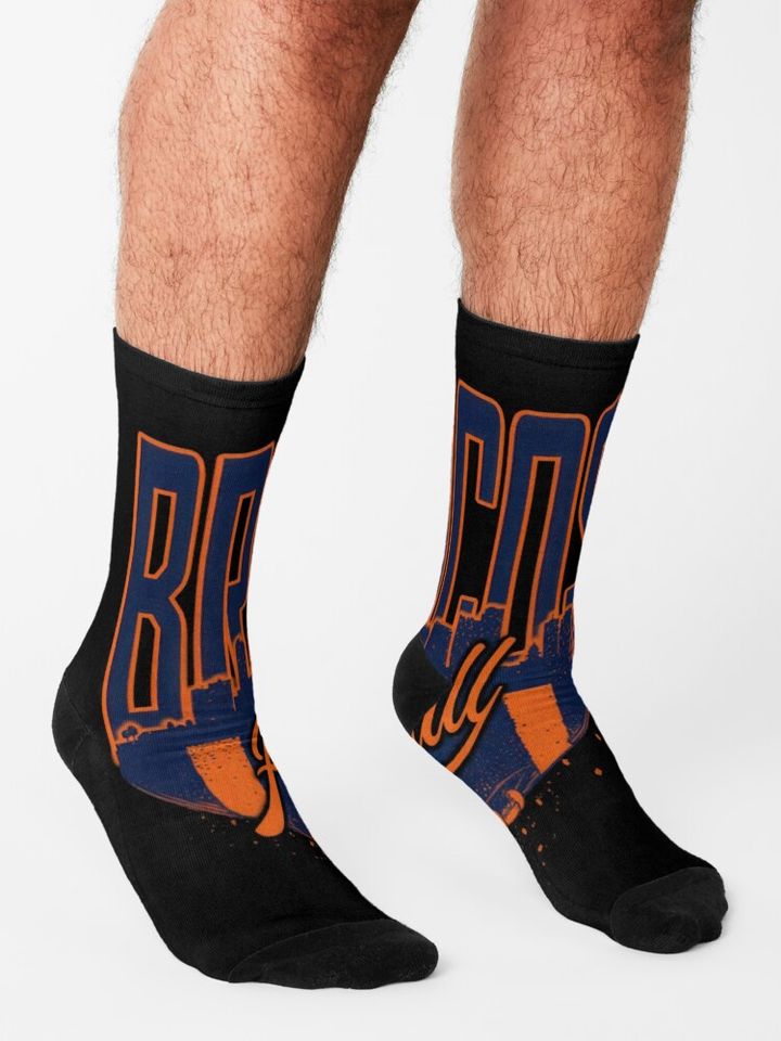 Denver Broncos Socks, Gift For Fan
