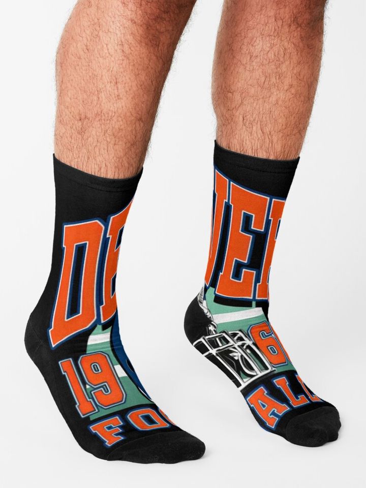 Denver Broncos Socks, Gift For Fan