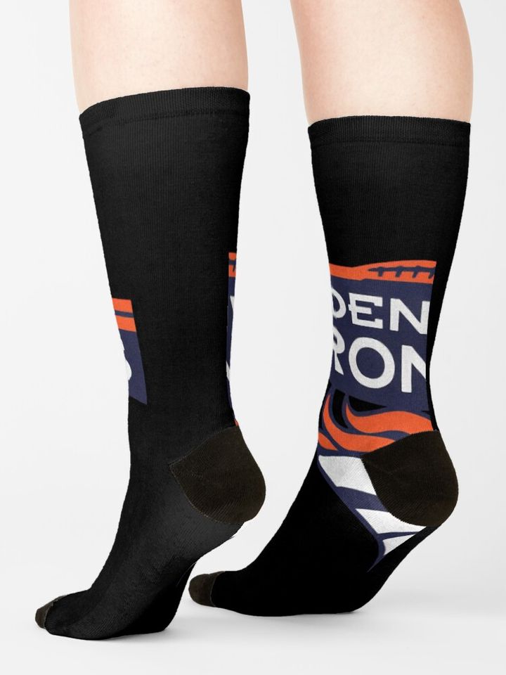 Denver Broncos Socks, Gift For Fan
