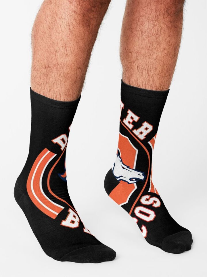 Denver Broncos Socks, Gift For Fan