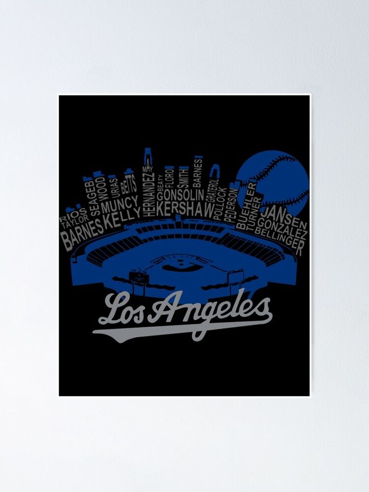 Baseball | Los Angeles Dodgers Poster