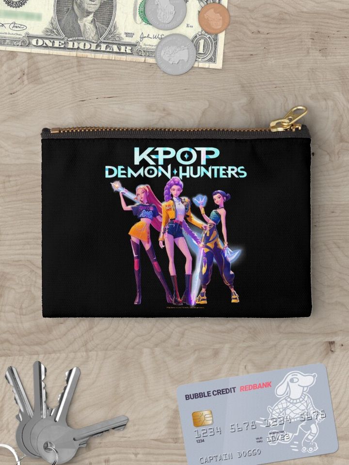 KPop Hunters X Heroic Poses Group  Zipper Pouch