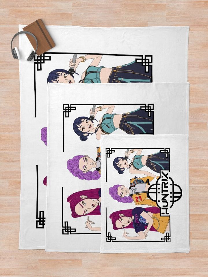 K-Pop Hunters Fleece Blanket, Gift For Fan