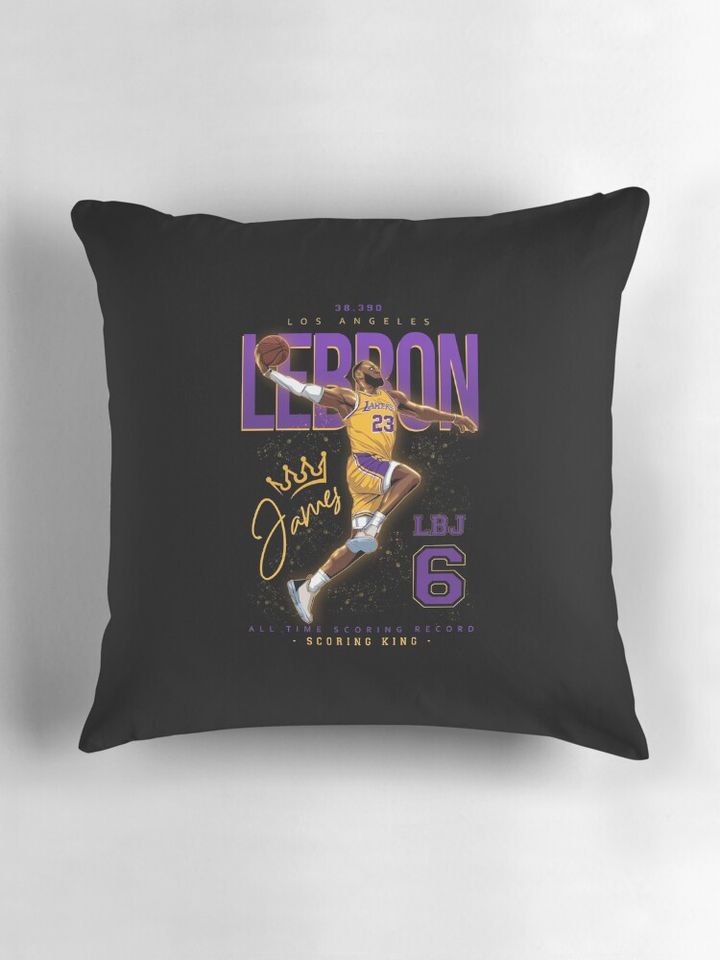 Lebron James Pillow, NBA Gift, Gift for Fan