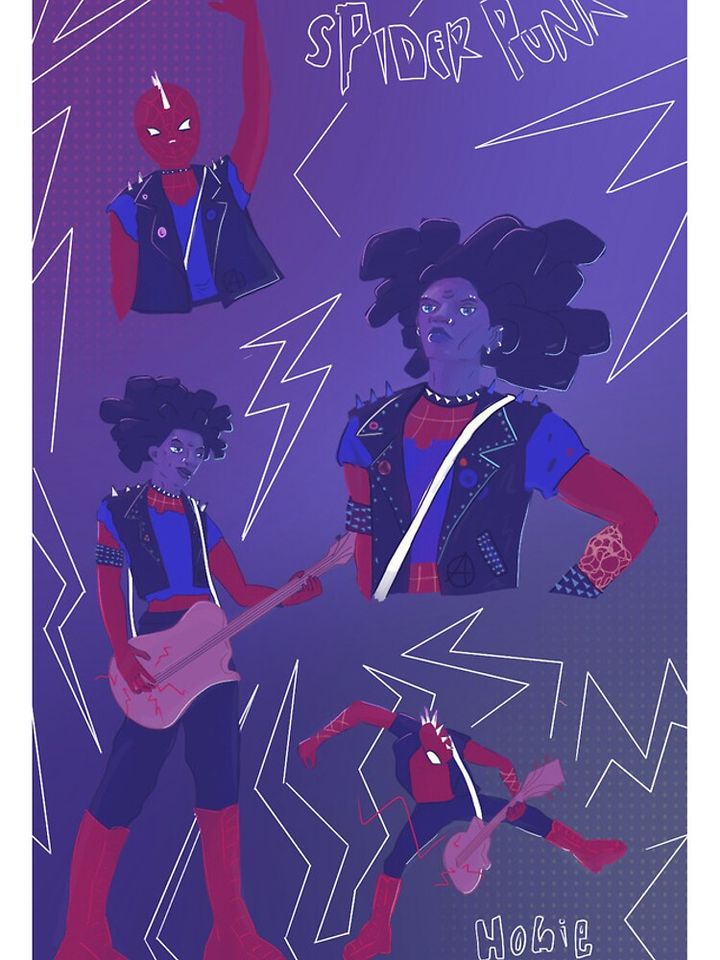 Spider punk (Hobie Brown) iPhone Case