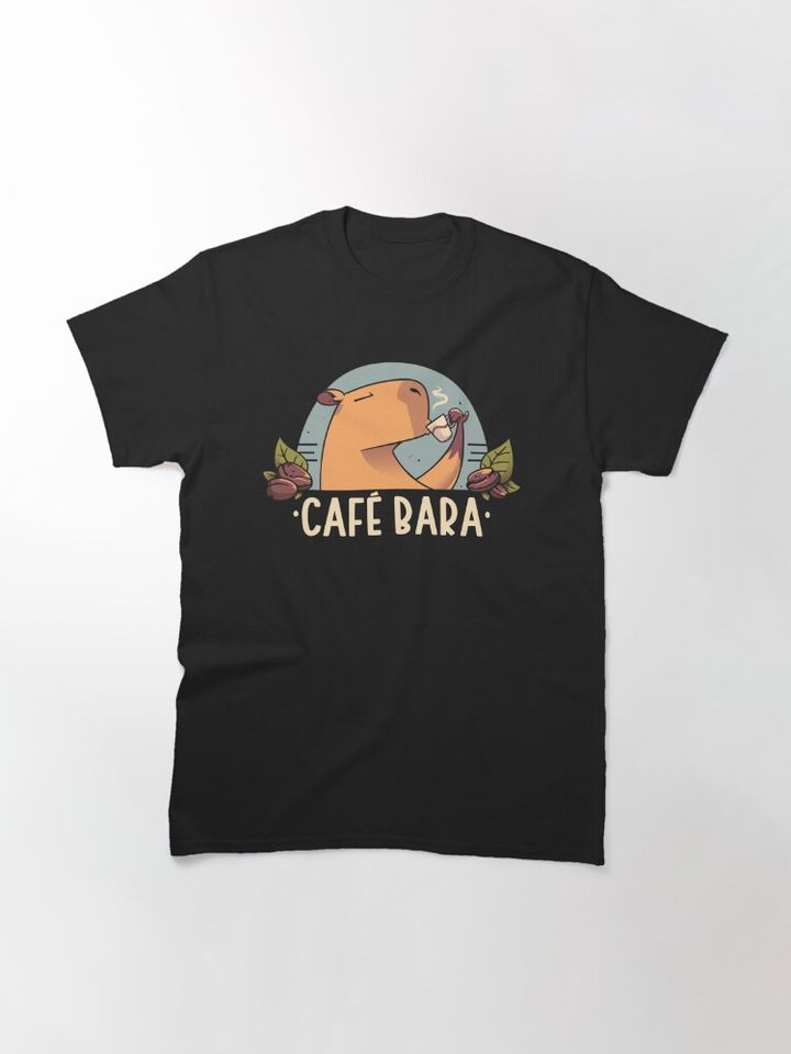 CafeBara Cute Coffee Capybara T-Shirt