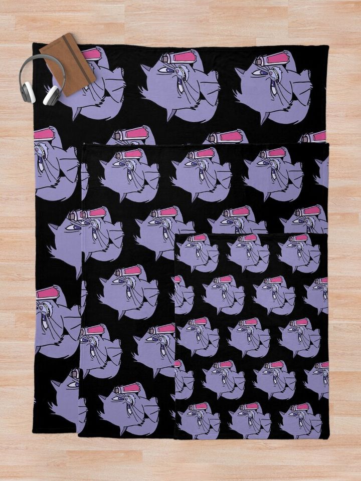 Yzma Cat With Poison Bottle Throw Blanket