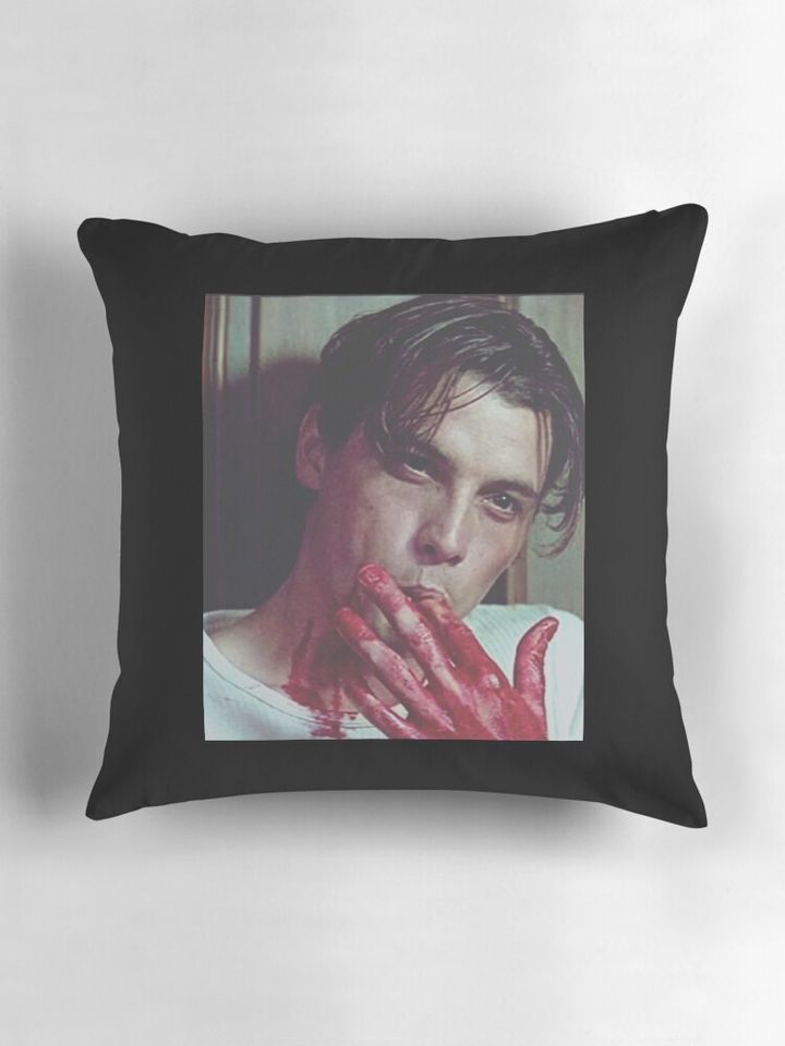Billy Loomis Scream Finger Suck   Pillow