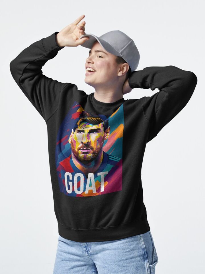 Messi The Goat Pullover Sweatshirt