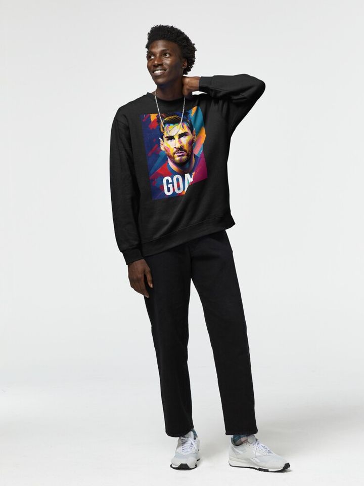 Messi The Goat Pullover Sweatshirt