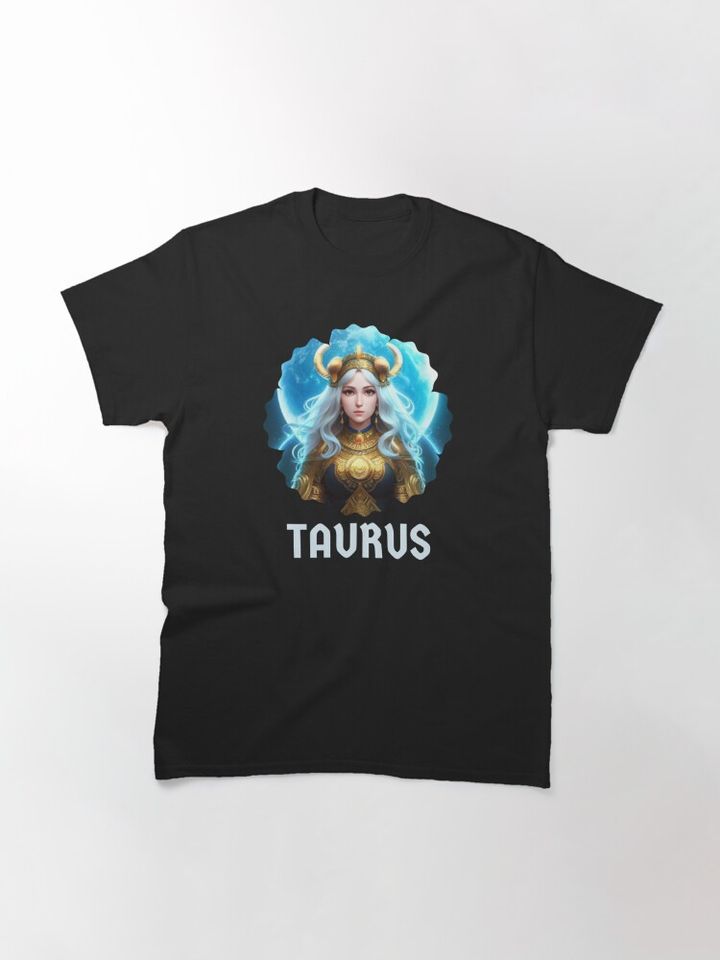 Taurus Goddess Anime Girl Classic T-Shirt