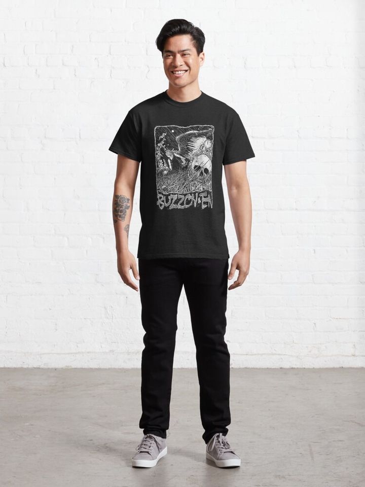Buzzoven Apocalyptic Angel Death Gothic Grunge Emo Y2K Unisex T-Shirt