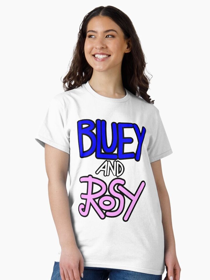 BlueyDad and Rosy log Perfect Classic T-Shirt