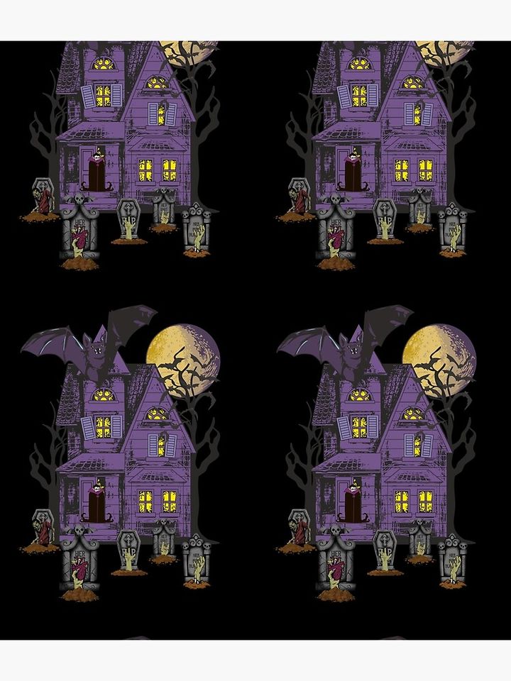 Dracula's haunted mansion with zombies Backpack