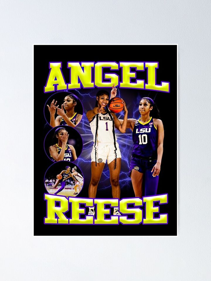 Angel Reese purple Poster