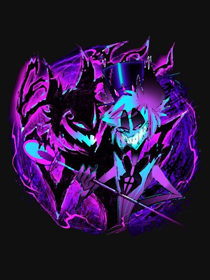 Alastor and His Shadow - Hazbin Hotel  Pullover Hoodie