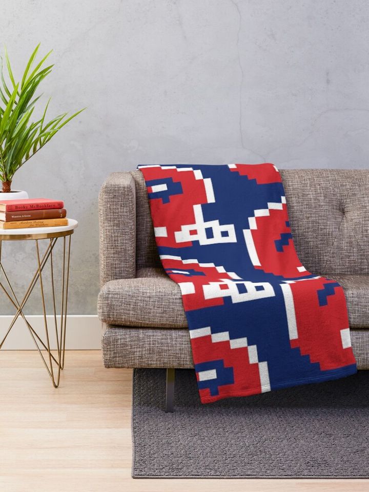 8-Bit Buffalo Throw Blanket