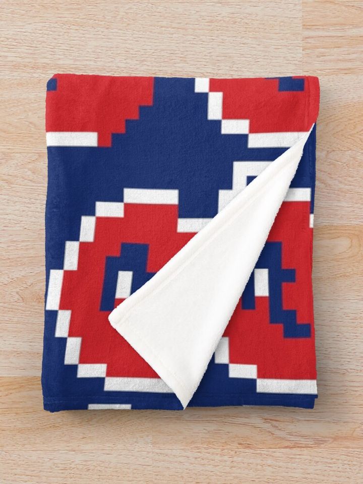 8-Bit Buffalo Throw Blanket