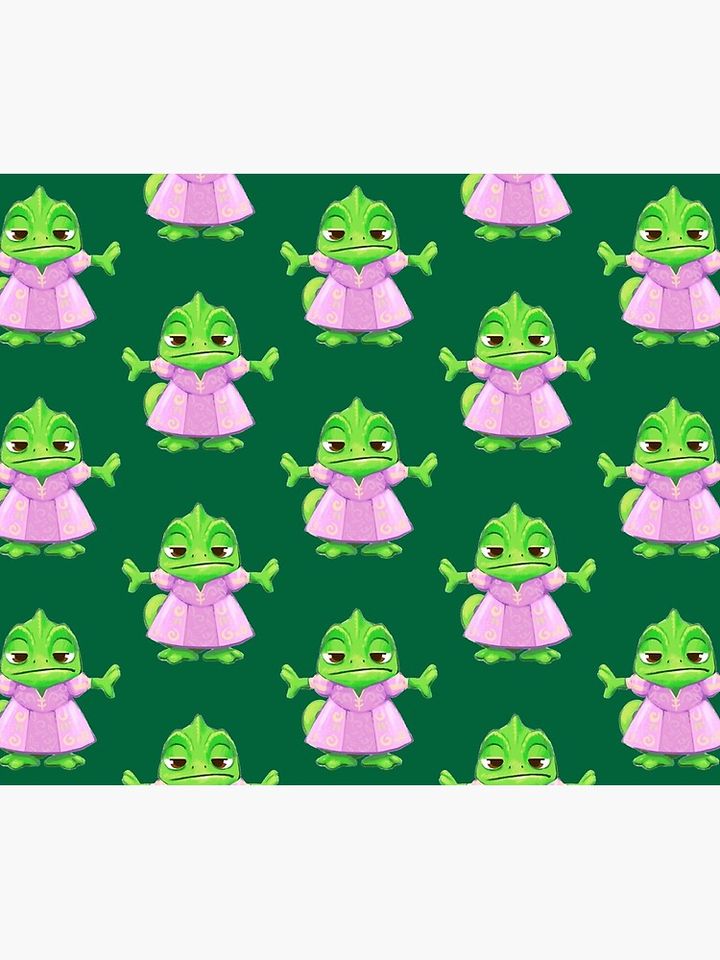 Pascal in a dress - Tangled  Throw Blanket