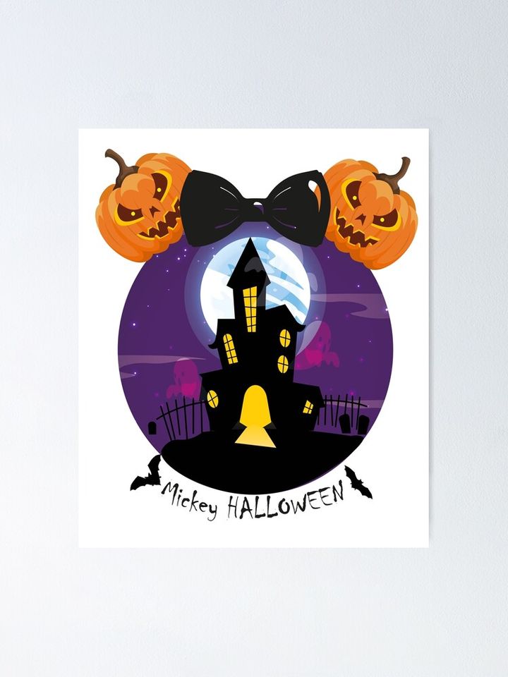 Mickey Halloween Disney Halloween Poster