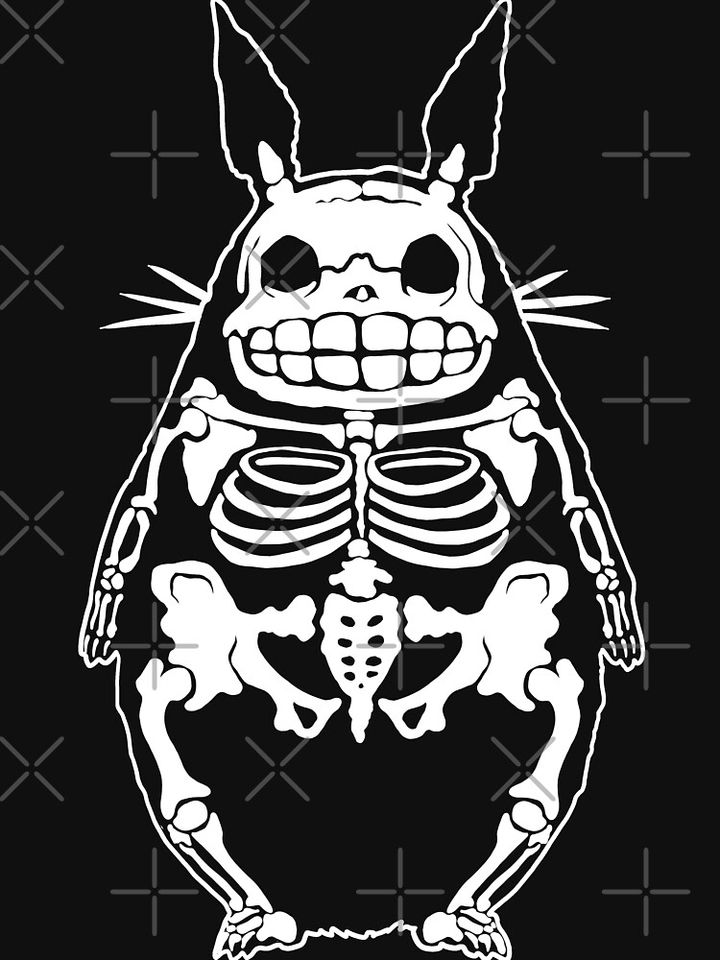 Totoro skeleton Pullover Sweatshirt