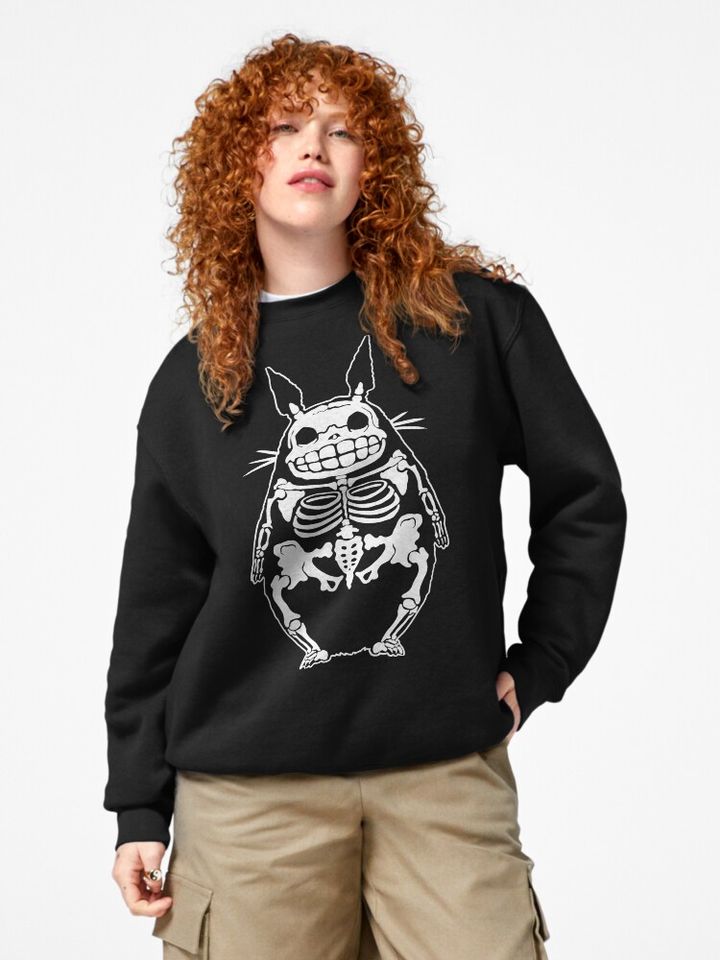 Totoro skeleton Pullover Sweatshirt