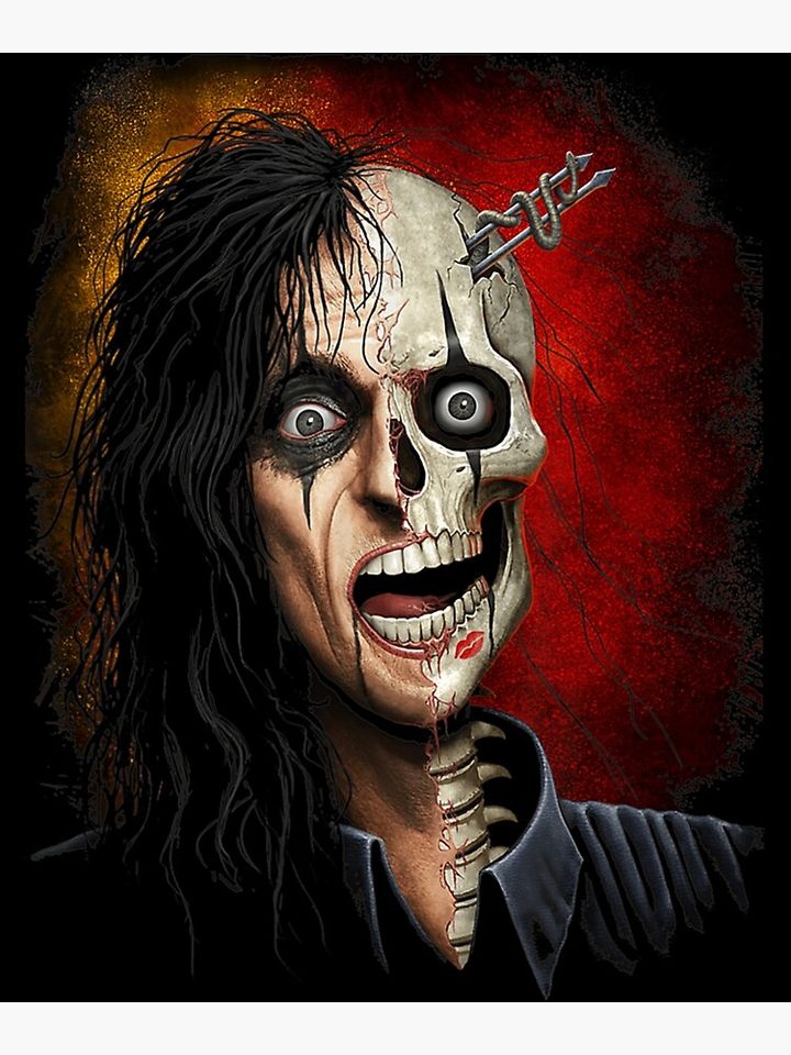 Alice Cooper Poster – Unique Rock Wall Art Gift for Music Lovers
