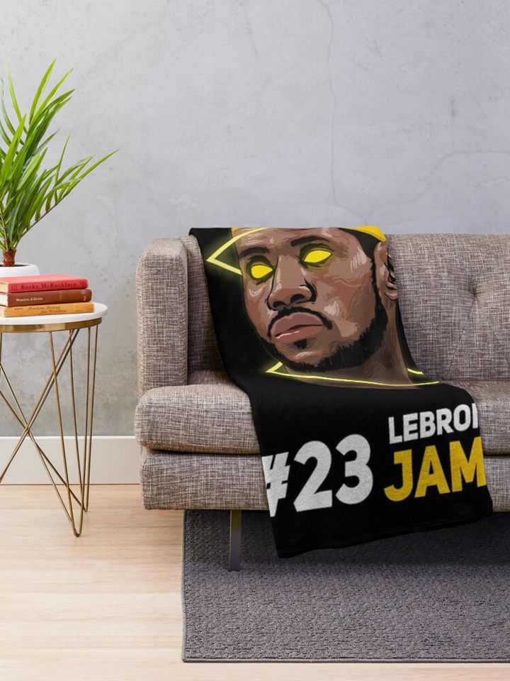 LeBron James Throw Blanket, Gift for Fan
