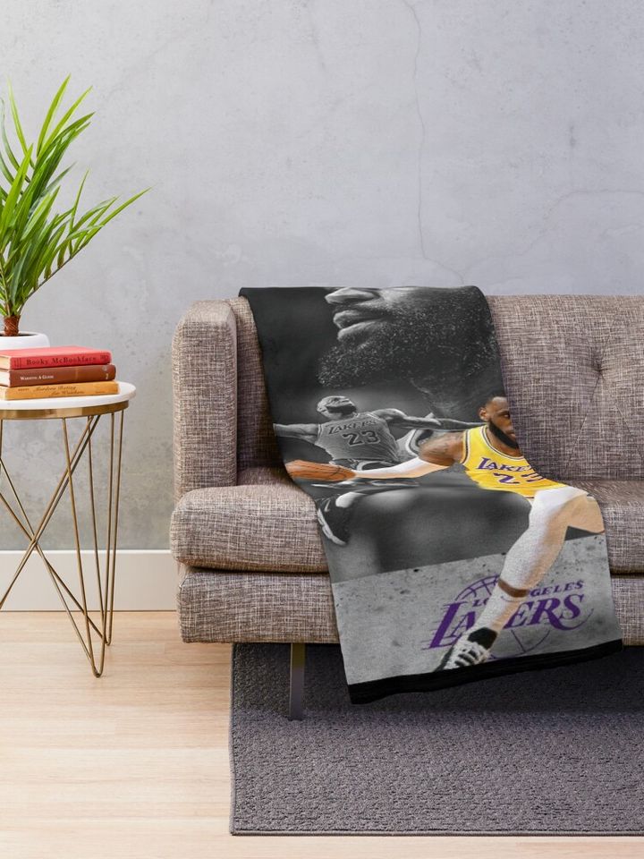 LeBron James Throw Blanket, Gift for Fan