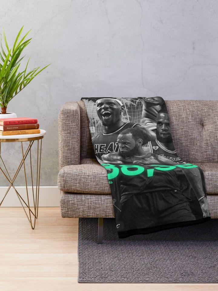 LeBron James Throw Blanket, Gift for Fan