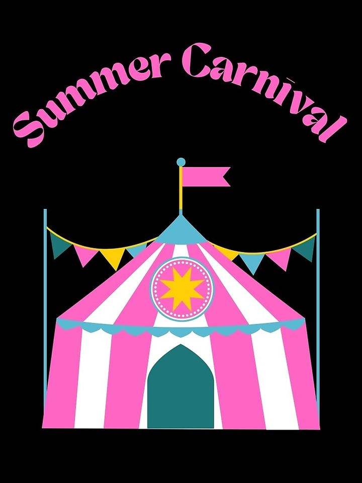 Pink Summer Carnival Fun Poster