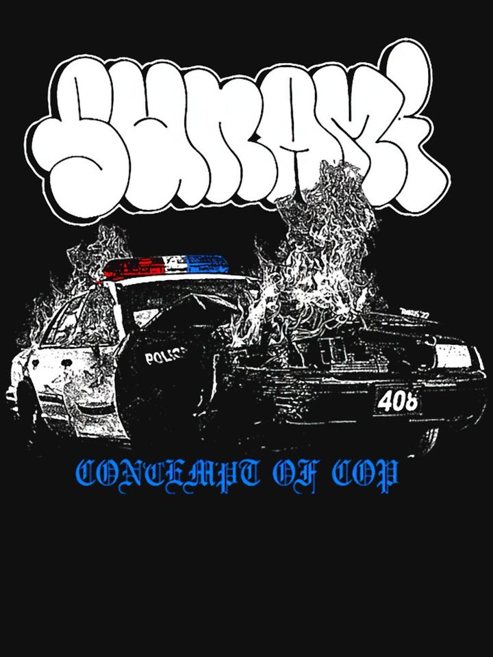Sunami Contempt Burn Car Gothic Grunge Emo Y2K Unisex T-Shirt