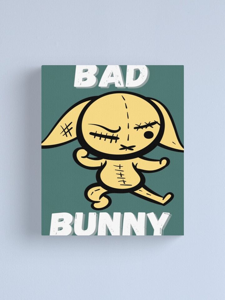 Bad Bunny Target Bunny Funny  Canvas Print