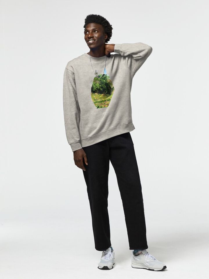Totoro Minimalist Design Pullover Sweatshirt