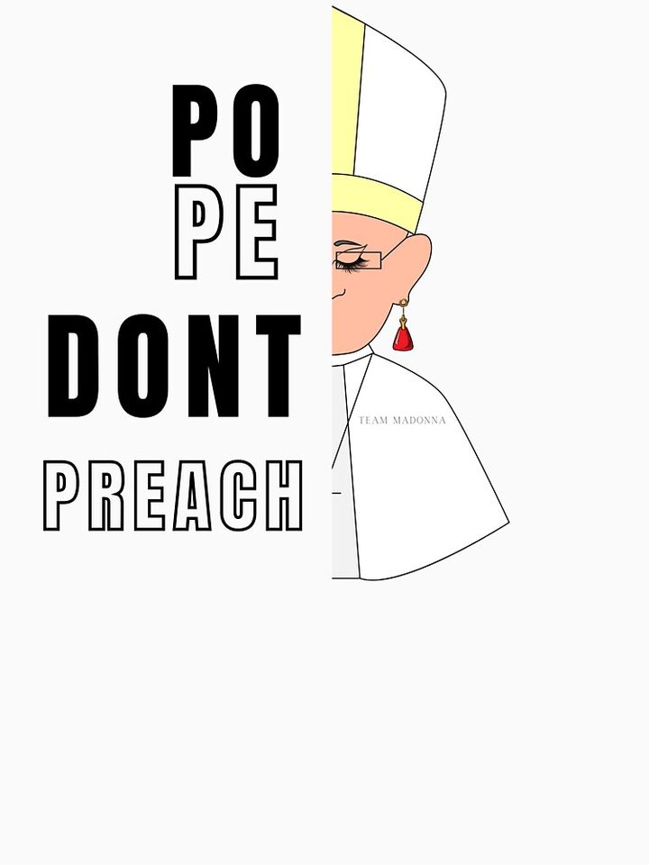 Funny pope with madonna Pullover Hoodie