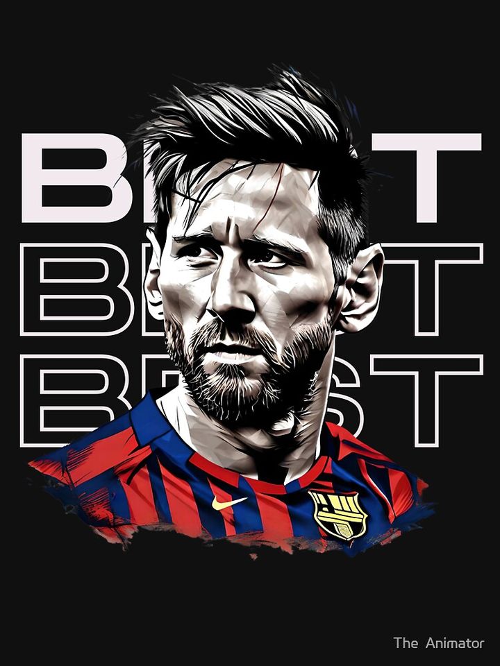 Lionel Messi Digital Art -2 Pullover Sweatshirt