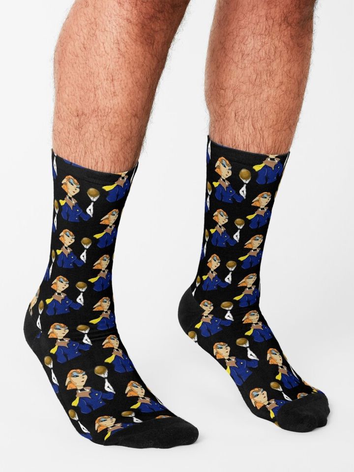 Captain Amelia Treasure Planet Socks