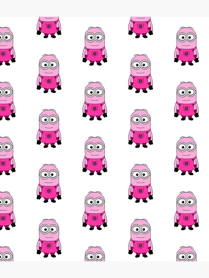 Pink Minion Backpack, Cute Backpack for Women, Men, Kids, Trending Street Fashion