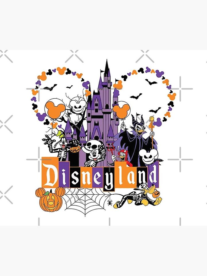 Disney Mickey And Friends Halloween Throw Blanket