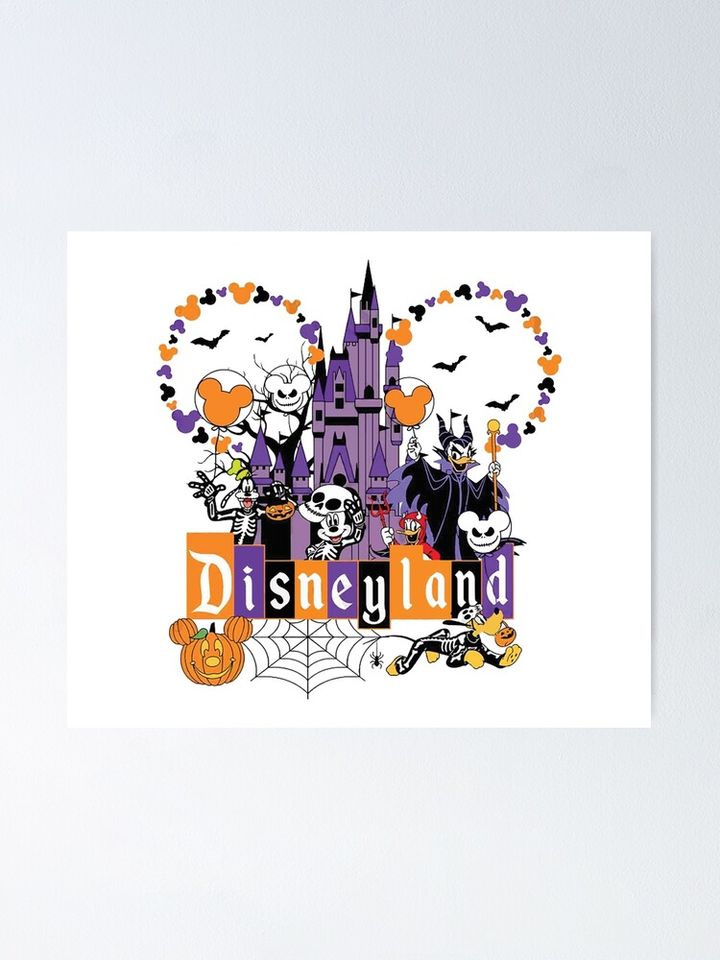 Mickey And Friends Disney Halloween Poster